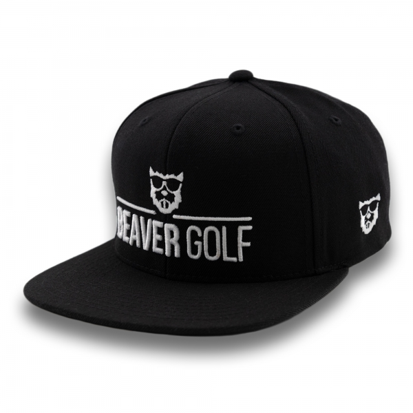 BEAVER CAP Premium Flat Snapback (Noir)