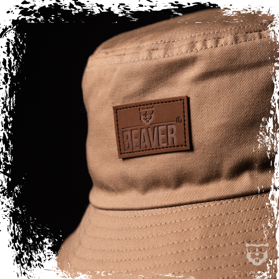 BEAVER Bucket Hat 'sand/weiß'