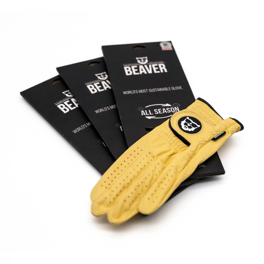 BEAVER GOLF Golf glove ALL SEASON ULTRA SeasonPack (3x) 'Sunshine Yellow'