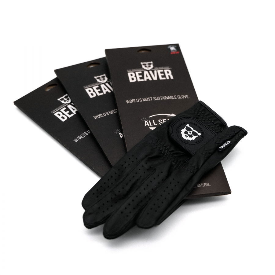 BEAVER GOLF Gant de golf ALL SEASON ULTRA SeasonPack (3x) 'Midnight Black'