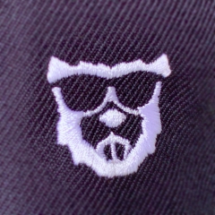BEAVER CAP Premium Flat Snapback (Navy)