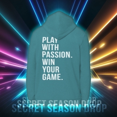 Secret Season Drop Hoodie 'Teal Monstera'