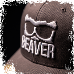 BEAVER Trucker Snapback Cap 'gray'