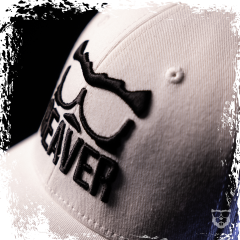 BEAVER Curved Snapback 'weiß'