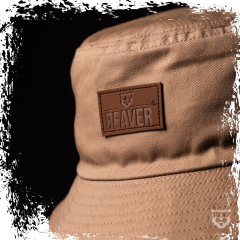 BEAVER Bucket Hat 'sand/weiß'